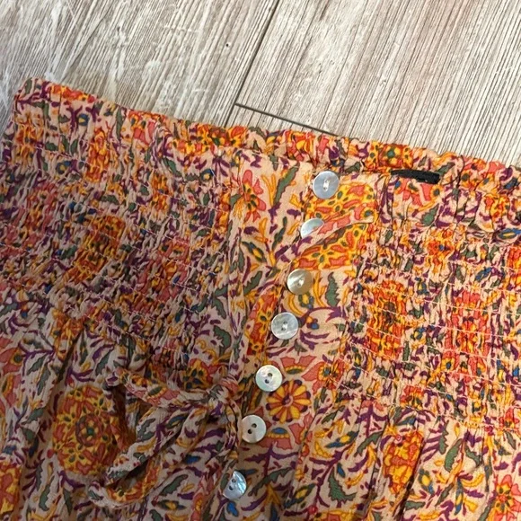 Rachel Zoe Vibrant Orange Floral Maxi Skirt - Picture 3 of 10